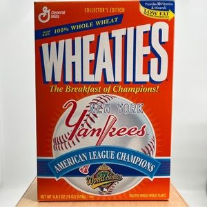 New York Yankees Wheaties Cereal Box Not Opened
